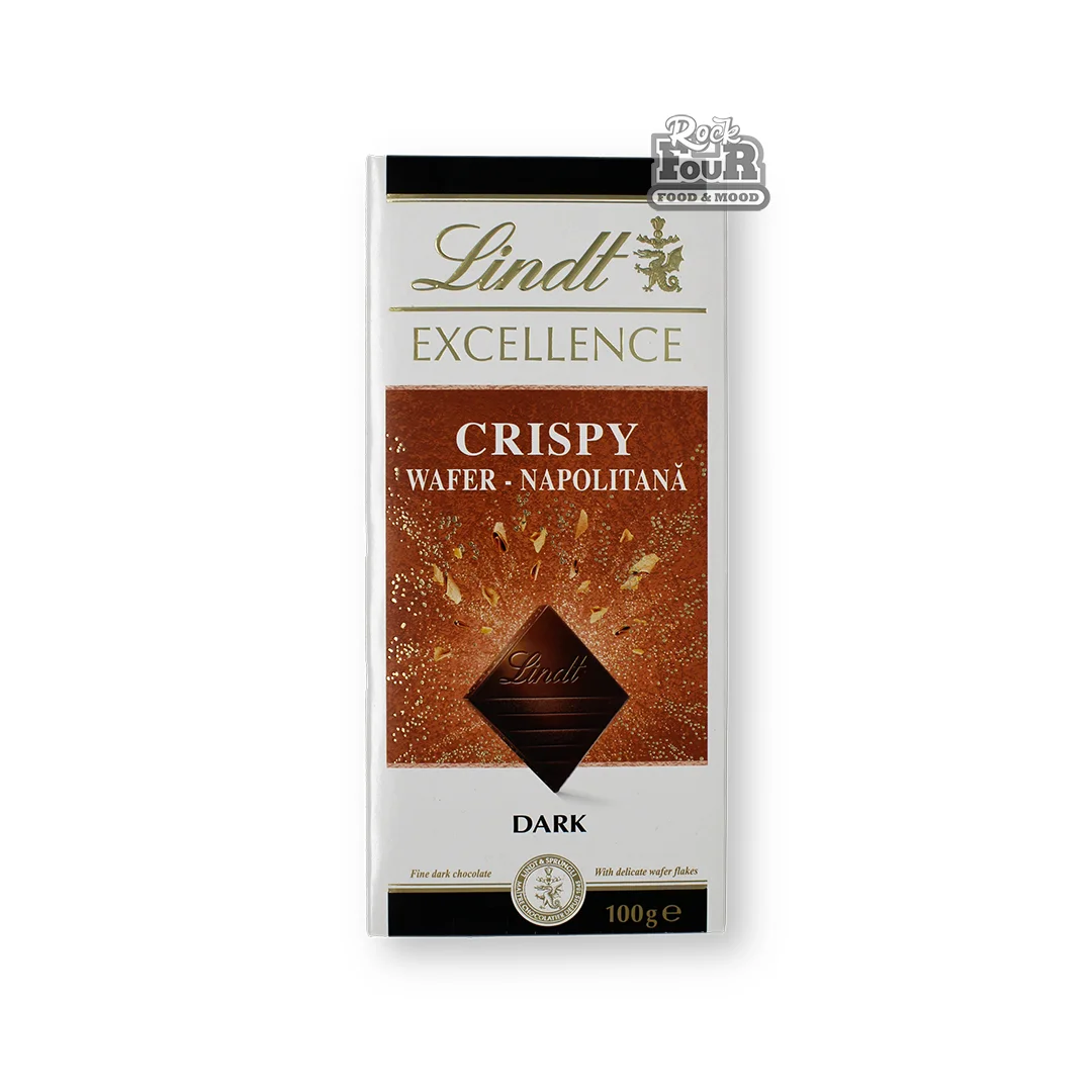 Dark chocolate bar "Lindt Excellence Crispy Wafer" 100g